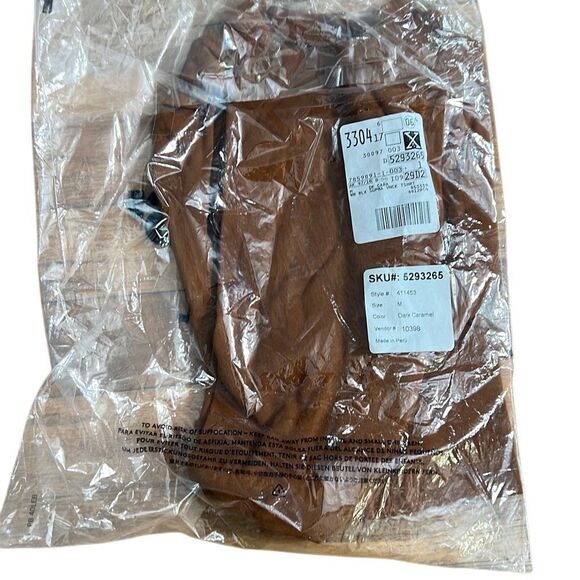 Lands' End NWT Relaxed Supima Cotton V-Neck Short Sleeve T-Shirt Brown Sz Medium - Picture 4 of 8